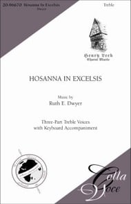 Hosanna in Excelsis SSA choral sheet music cover Thumbnail